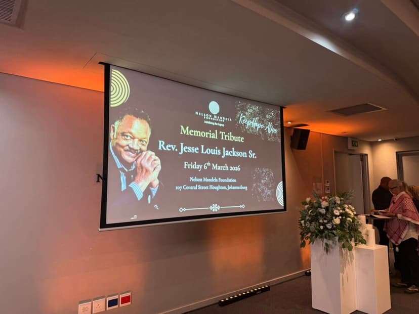 Tribute honours legacy of Rev Jesse Jackson and his solidarity with South Africa