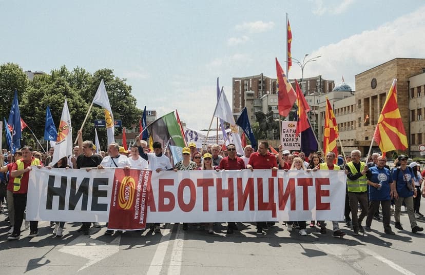 Macedonian Trade Union Calls for Protest Against Deep Poverty Affecting 150,000 Workers