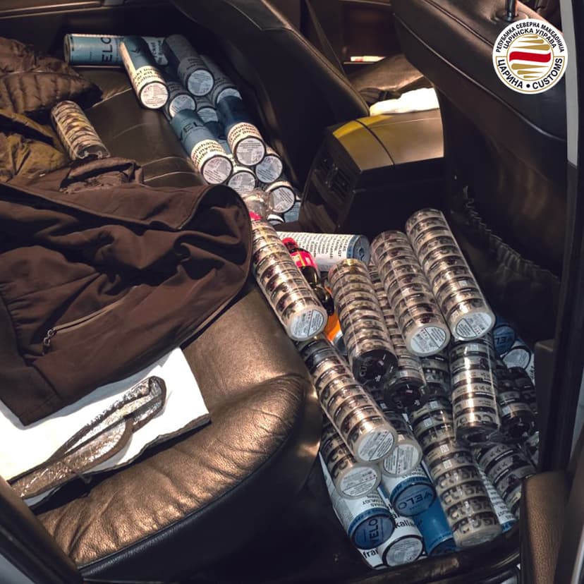 Customs Foils Attempt to Smuggle Nicotine Pouches Worth 1.2 Million Denars