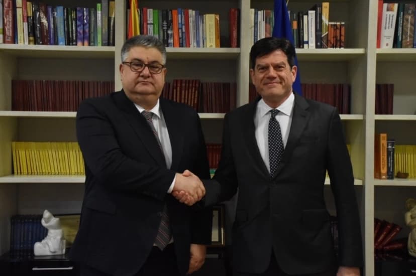 Macedonian Minister Minchev and Rokas Discuss Strengthening Merit System and Institutional Accountability