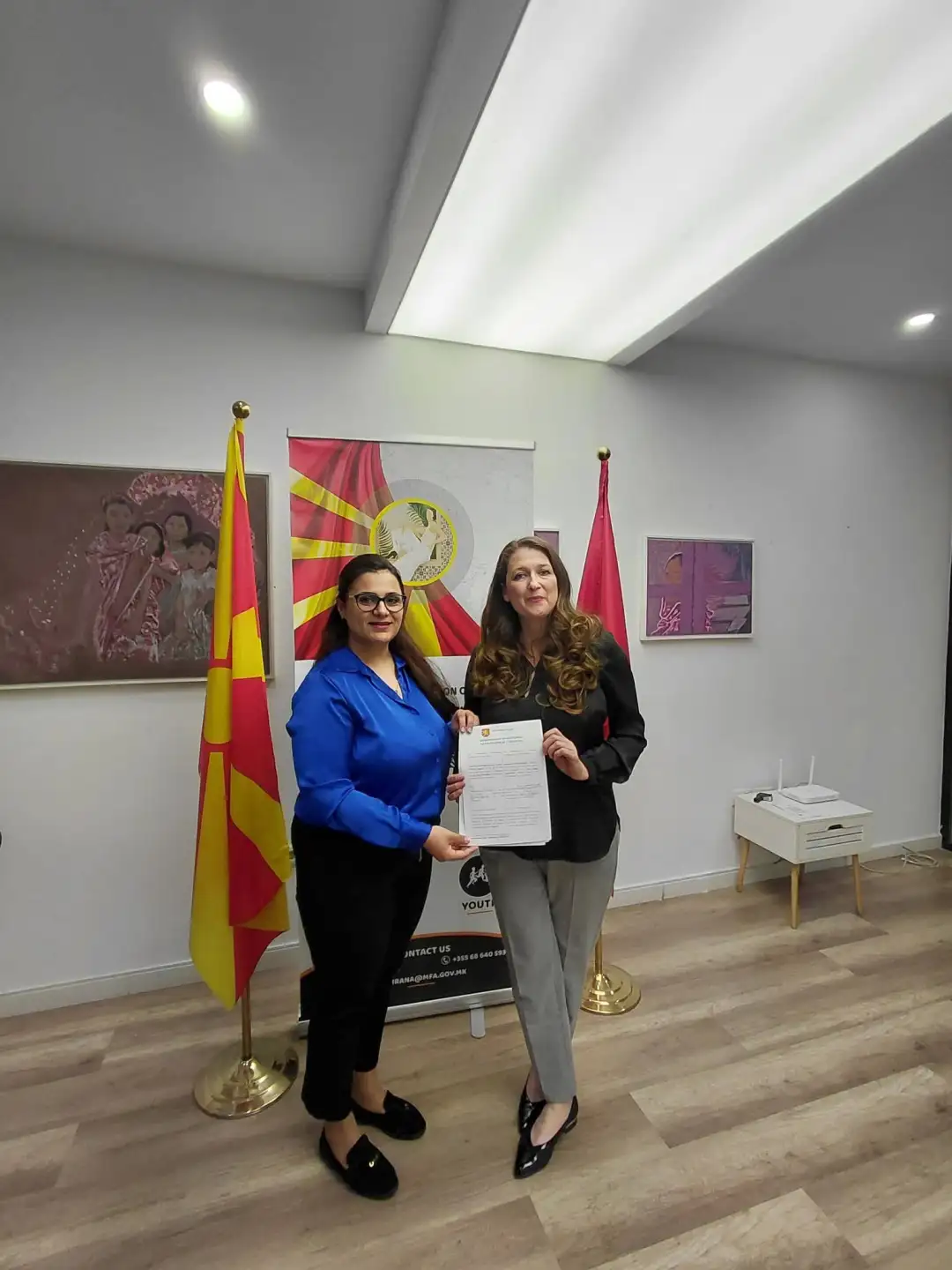 Simonovski – Popivoda: Strengthening cooperation to affirm the identity of the Macedonian community in Albania