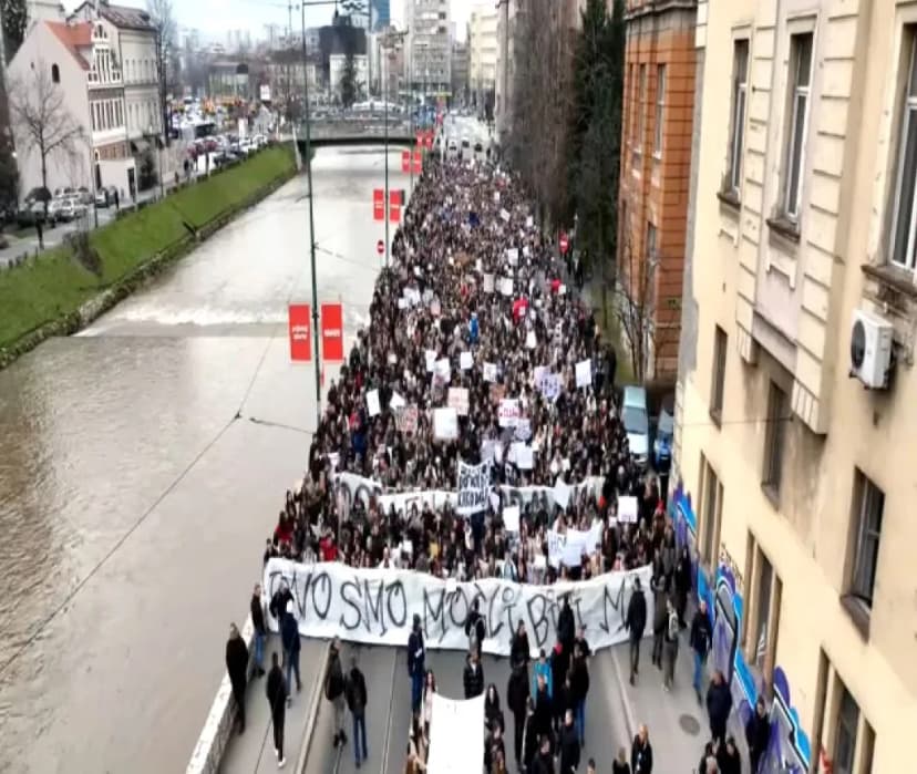 Students Call for Protests in Sarajevo