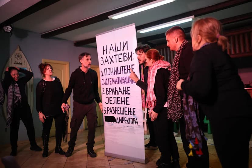 Glumci Šabačkog i "Ovo nije predstava" kao odgovor na otkaz i pritiske - u Beogradu 4. marta
