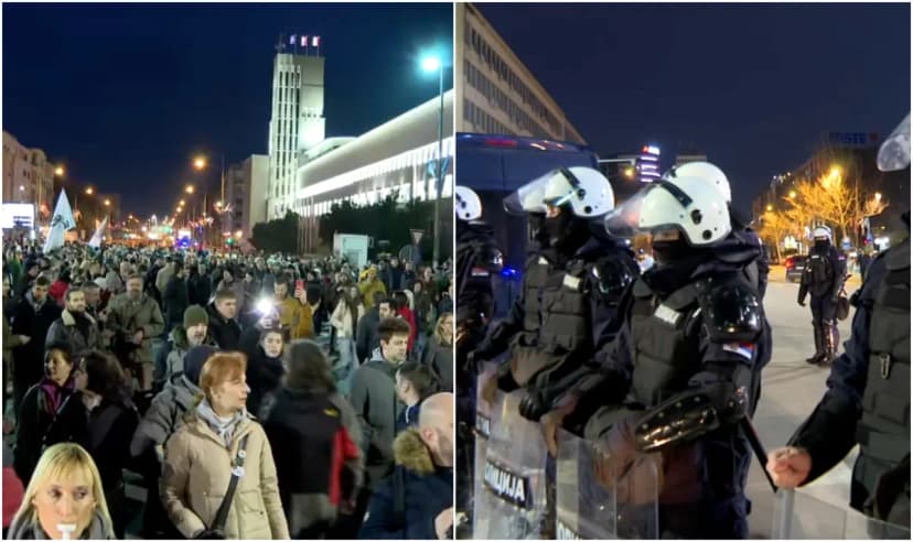 Police Deployed in Novi Sad Ahead of Student Gathering