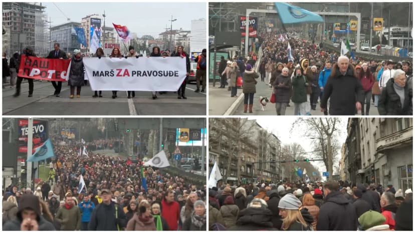 Judiciary March for Justice Concludes at Organized Crime Prosecutor's Office