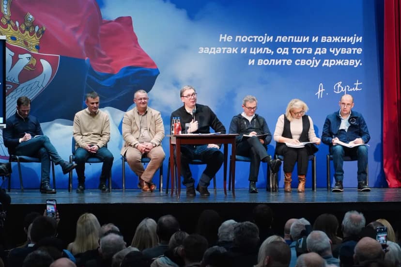 Vučić's Ensemble: Three Viziers and 51 Operatives Play as He "Directs"