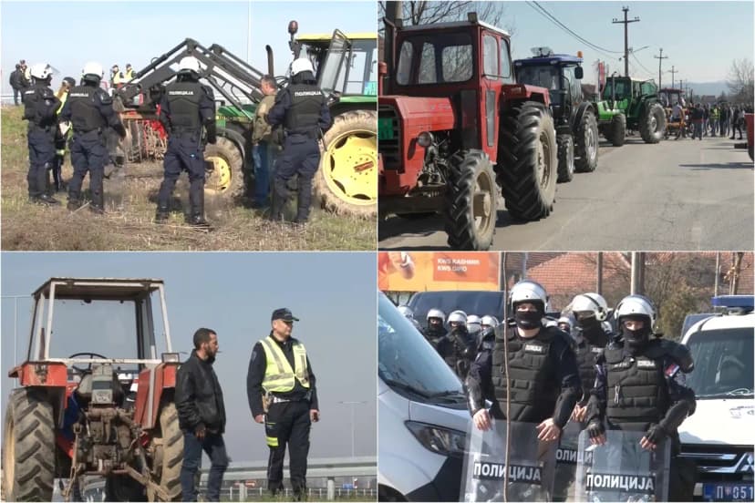 Serbian Farmers Continue Protests Following Arrests in Bogatić