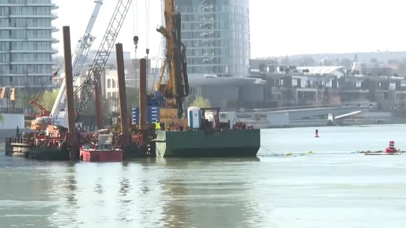 Belgrade Bridge Construction Restricts Sava River Shipping