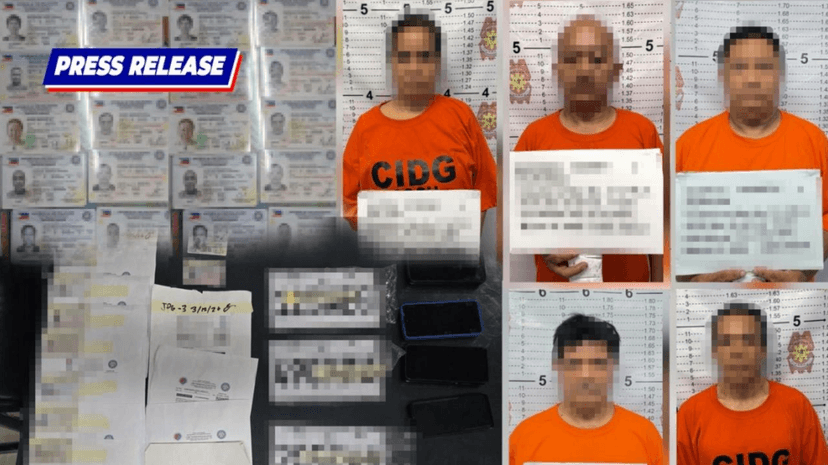 Five Arrested for Selling Fake Licenses and Plates in Manila