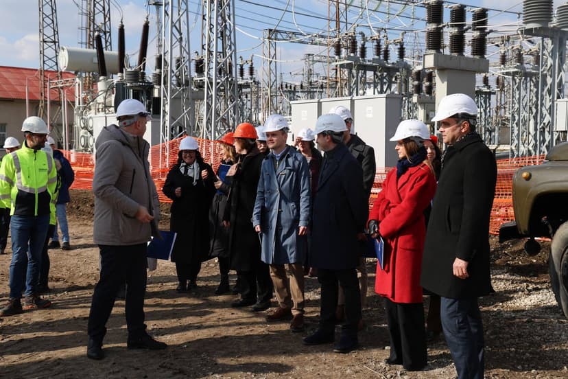 EU Commission Delegation Assesses Progress on Vulkanești-Chișinău Power Line in Moldova