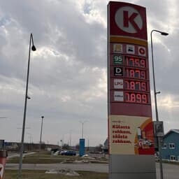 Fuel prices rise again at Estonian gas stations on Monday