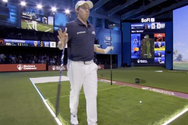 Matt Fitzpatrick couldn't believe how well this TGL drop turned out