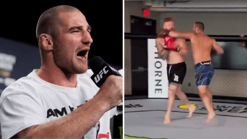 Sean Strickland praises NFL star Maxx Crosby following hard sparring session