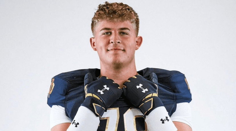 Freshman Offensive Tackle Grayson McKeogh Has Clear-Cut Goals His First Year At Notre Dame