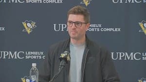 Pittsburgh Penguins General Manager Kyle Dubas speaks on trade deadline, Malkin ejection