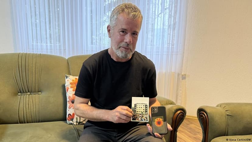 KLA Veteran Protests War Crimes Trial in The Hague