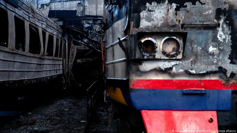 Russia Targets Ukraine's Railways with Drone Attacks