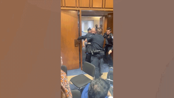Senator Tim Sheehy Tackles Protester During Hearing