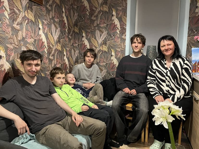 Painter Aiga Kalniņa Balances Motherhood of Five Sons and Art Career