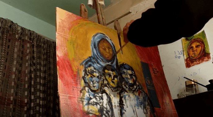 Māksla Gazas joslā palīdz pārdzīvot kara šausmas
