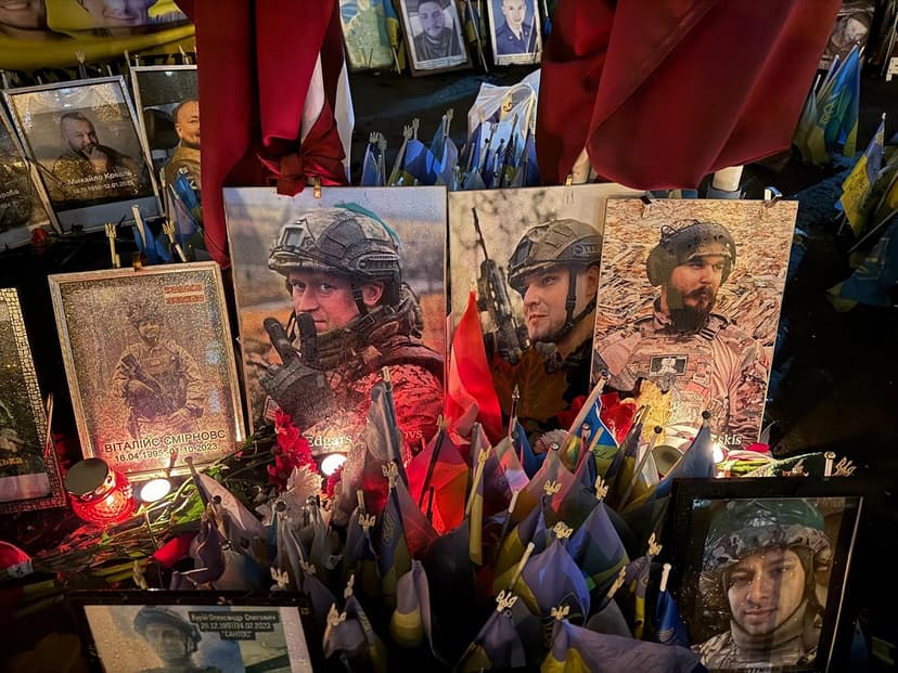 Latvian volunteer soldiers killed defending Ukraine