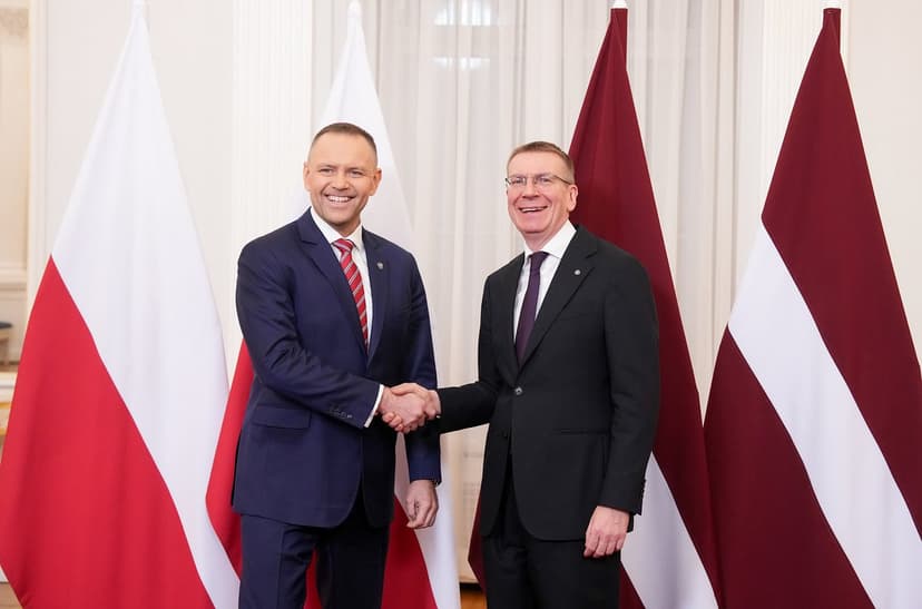 Latvian and Polish Presidents Affirm Cooperation in Riga