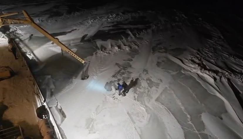 Two Rescued from Drifting Ice Floe in Baltic Sea