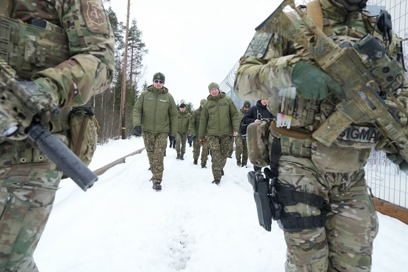 Latvian President Rinkēvičs Inspects Eastern Border Security