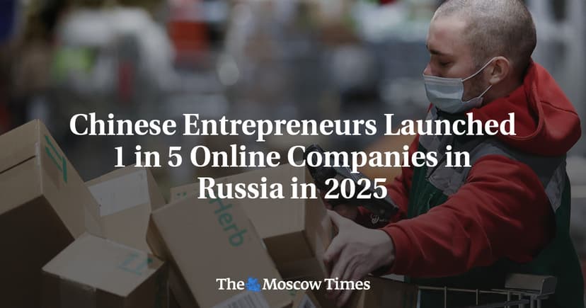 Chinese Entrepreneurs Launched 1 in 5 Online Companies in Russia in 2025