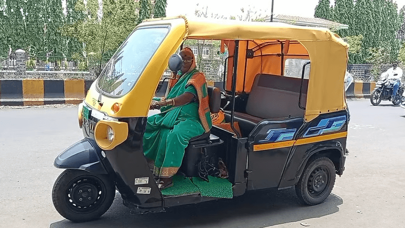 Woman, 65, Becomes Auto-Rickshaw Driver for Independence