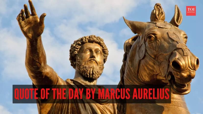 Quote of the day by Marcus Aurelius: “Time is a sort of river of passing events...