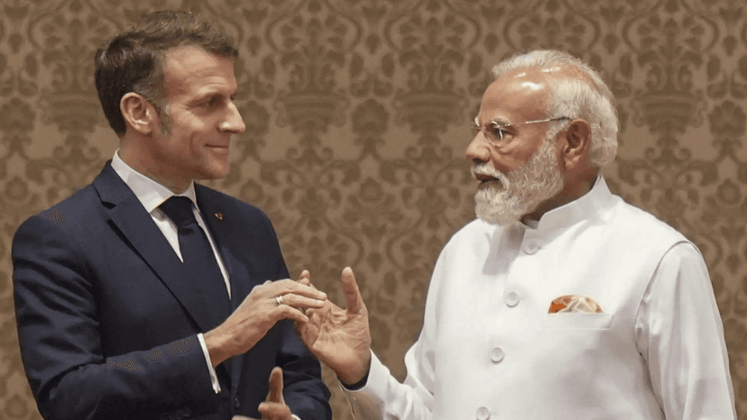 French President Macron Defends Rafale Deal with India