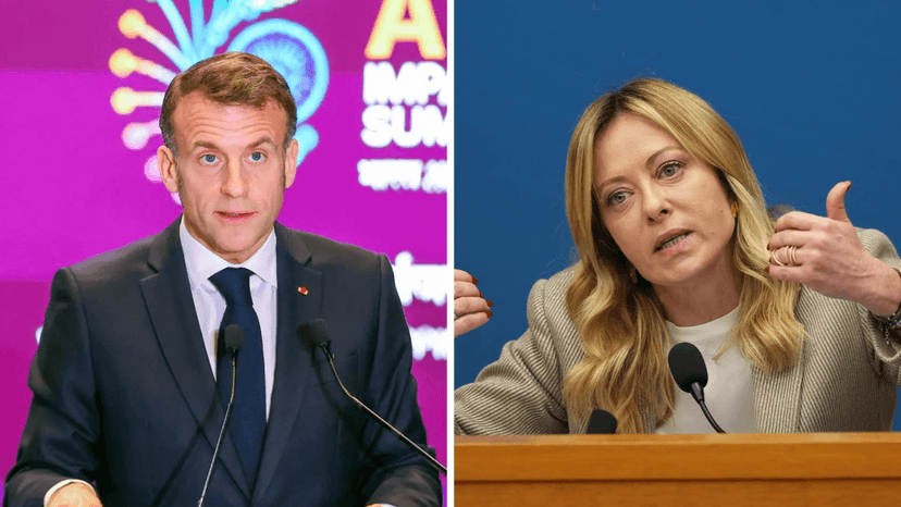 Macron Criticizes Meloni for Commenting on French Affairs