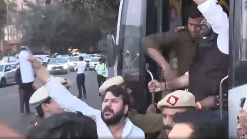 BJP Protests Congress's Disruption at AI Event, Calls Rahul Gandhi 'Traitor'