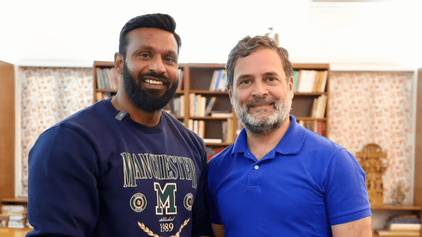 Rahul Gandhi Meets 'Mohammad Deepak', Man Who Confronted Bajrang Dal
