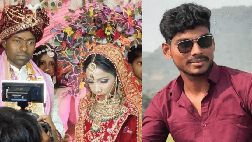 Bride Shot on Wedding Stage in Bihar, India