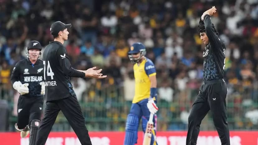 Santner, Rachin Ravindra dismantle Sri Lanka, keep NZ in the hunt for semis