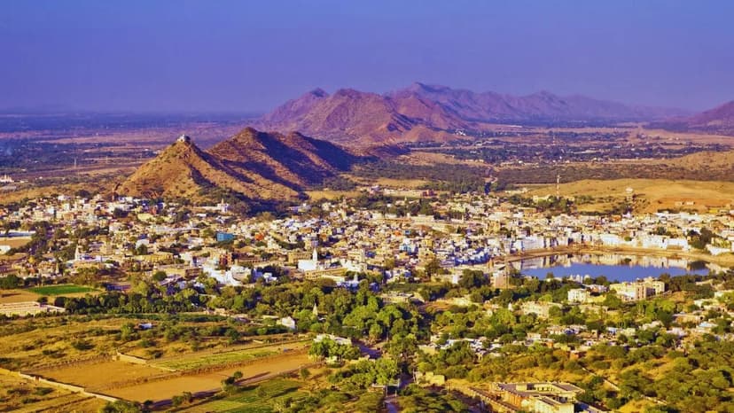 Traveler Explores Ancient Aravalli Range in Rajasthan, India
