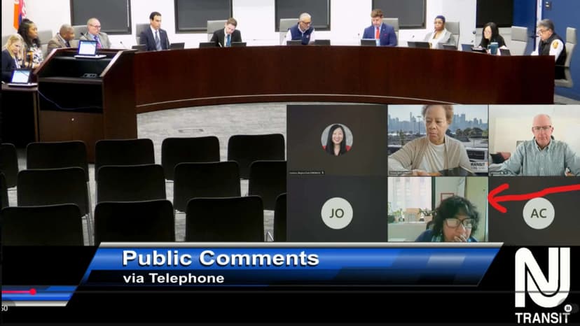 Controversy Over Shanti Narra's Online Attendance at NJ Transit Board Meeting