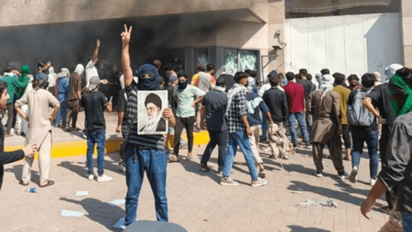 Chaos on the streets of Iraq and Pakistan after the death of Ayatollah Ali Khamenei, demonstrators smash US consulates