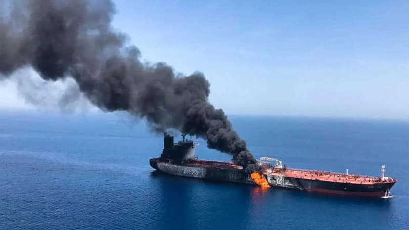 Oil tanker hit off Oman coast, 4 crew members injured
