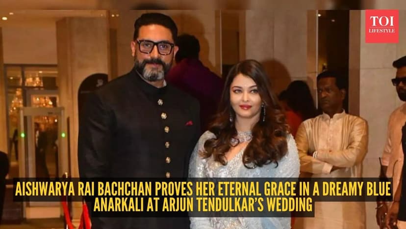 Aishwarya Rai Bachchan joins Abhishek Bachchan at Arjun Tendulkar’s wedding