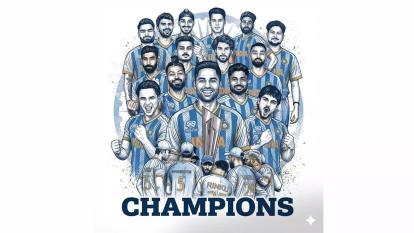 ICC shares 'made with Google Gemini' photo of Indian cricket team