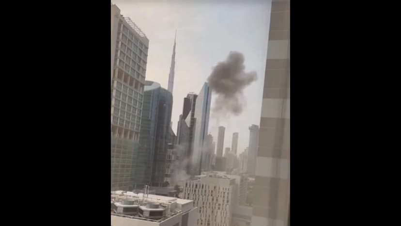 Dubai Targeted Again with Blasts and Debris Hitting Buildings