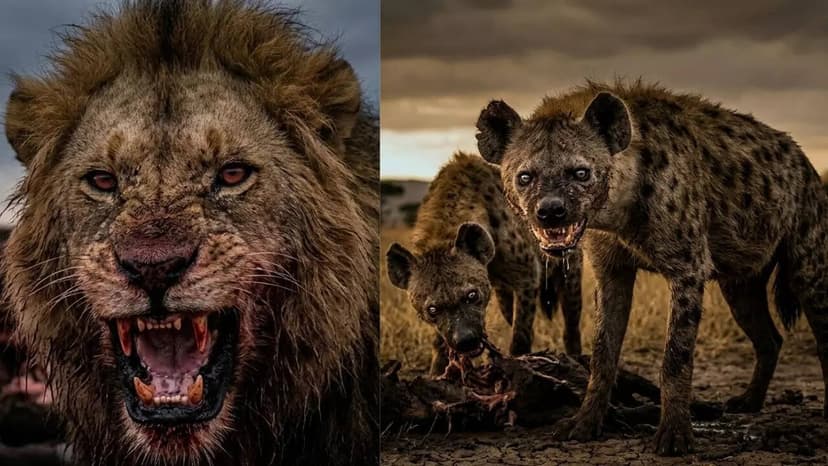 Survival Strategies and Rivalries of African Lions and Hyenas Revealed