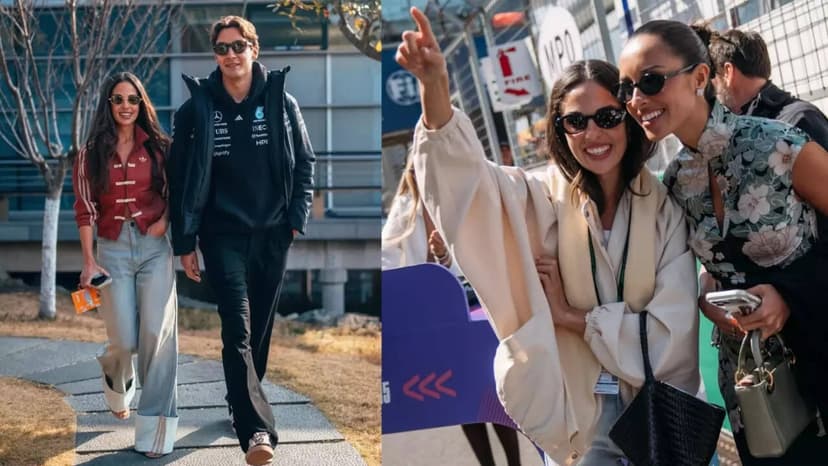 F1 WAGs Carmen Montero Mundt, Alexandra Leclerc spotted in Shanghai