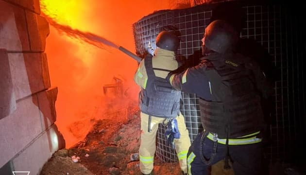 Enemies strike energy facilities in Odesa region with drones, causing fires