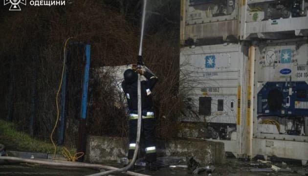 Russian attack port infrastructure in Odesa region overnight