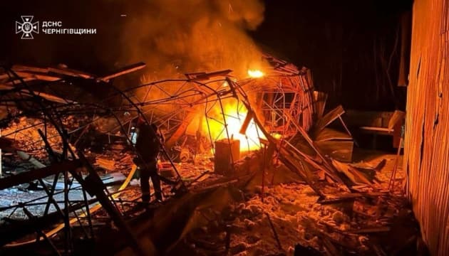 Power lines disabled, equipment and buildings damaged in Chernihiv region due to shelling