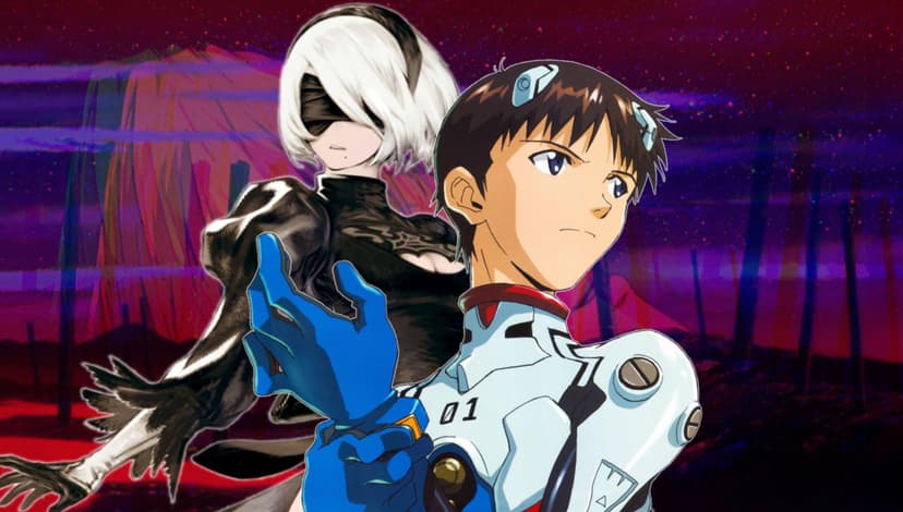 Yoko Taro to Helm New Evangelion Anime Series